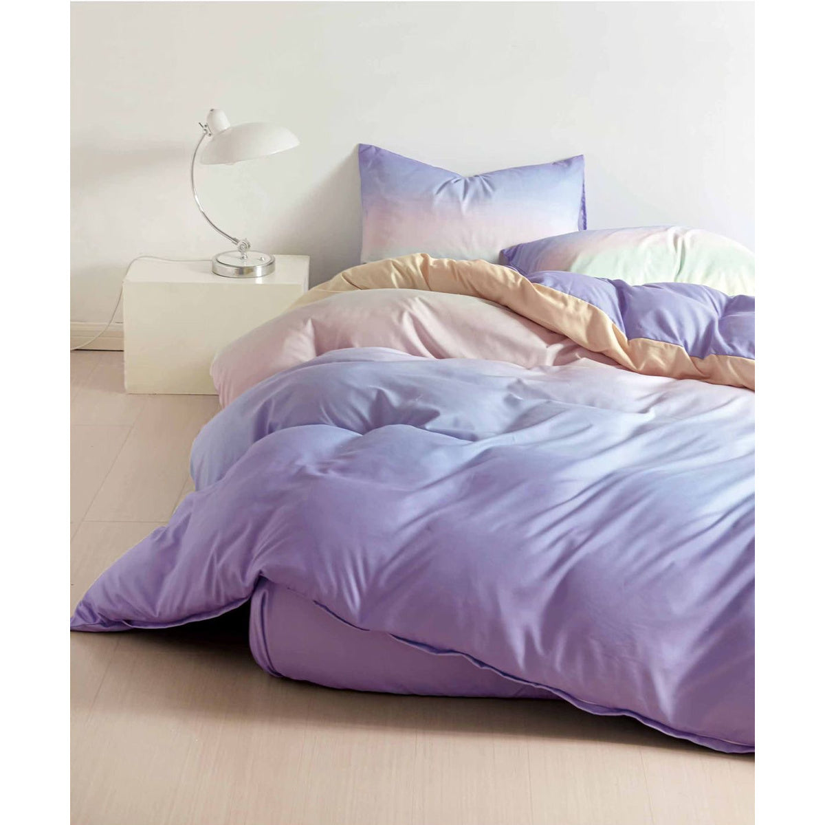 Lenjerie de pat bumbac satinat cu elastic